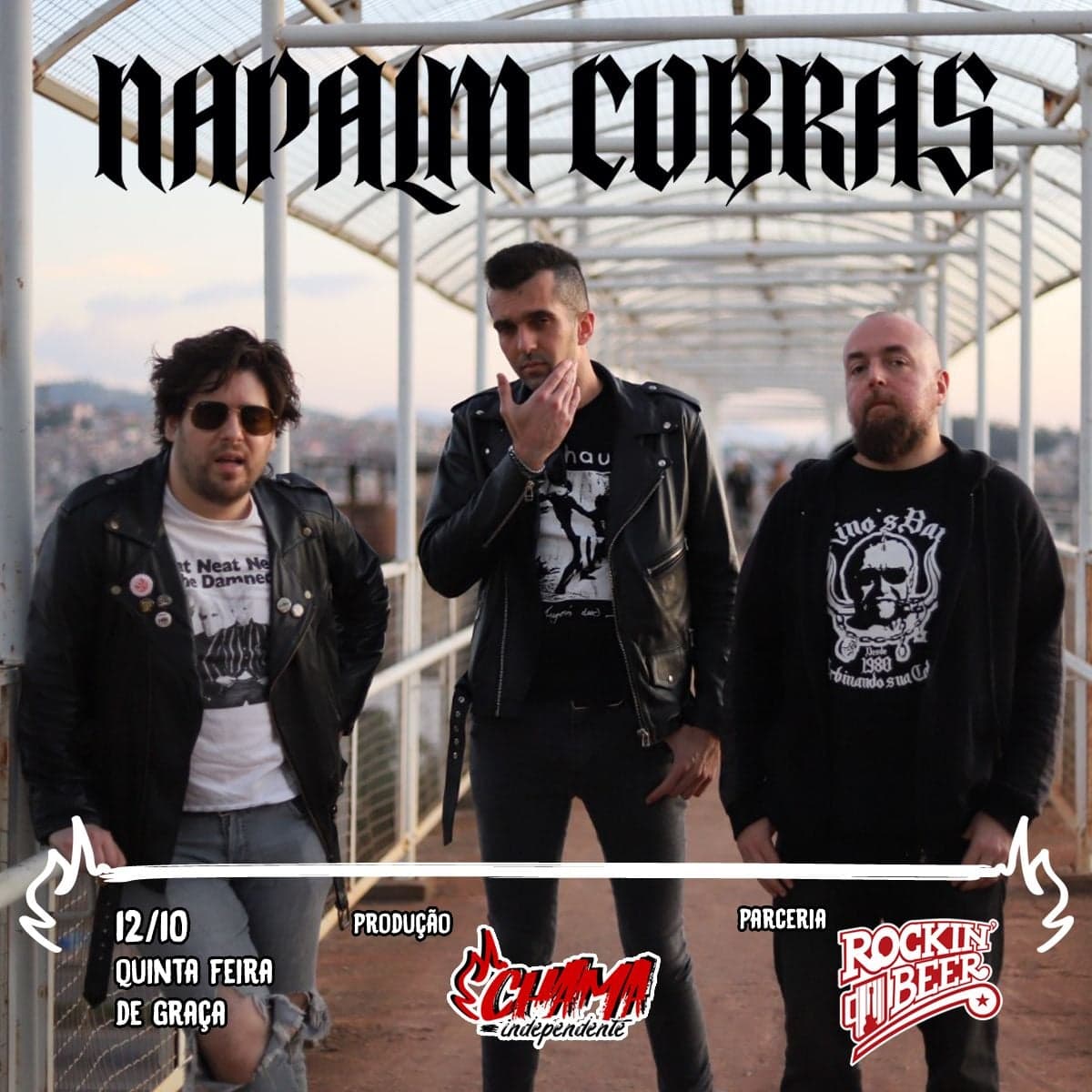 Flyer: Napalm Cobras · Chama Independente · 2023