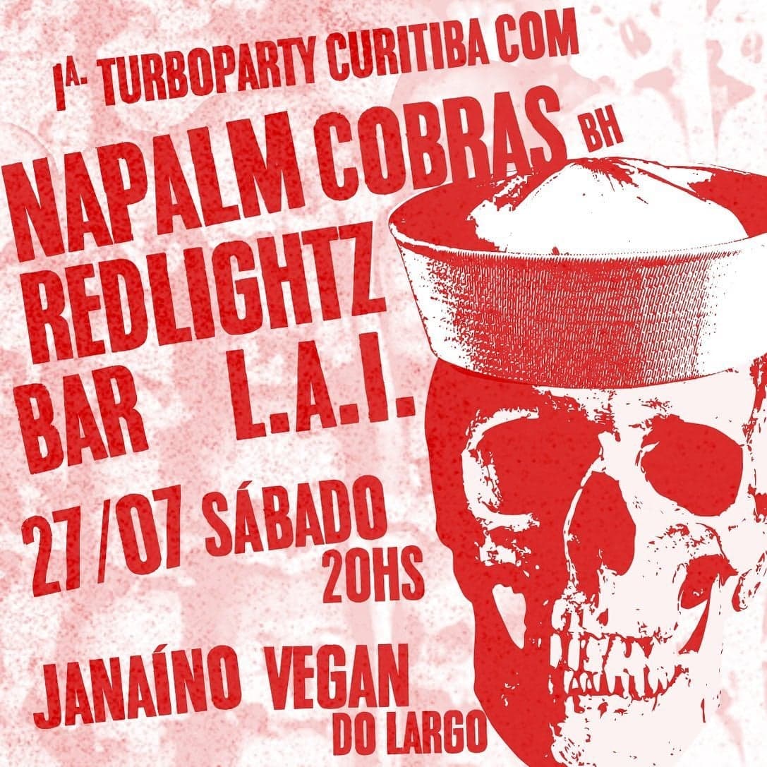 Flyer: 1ª Turboparty Curitiba · Janaíno Vegan do Largo · Curitiba/PR · 2024